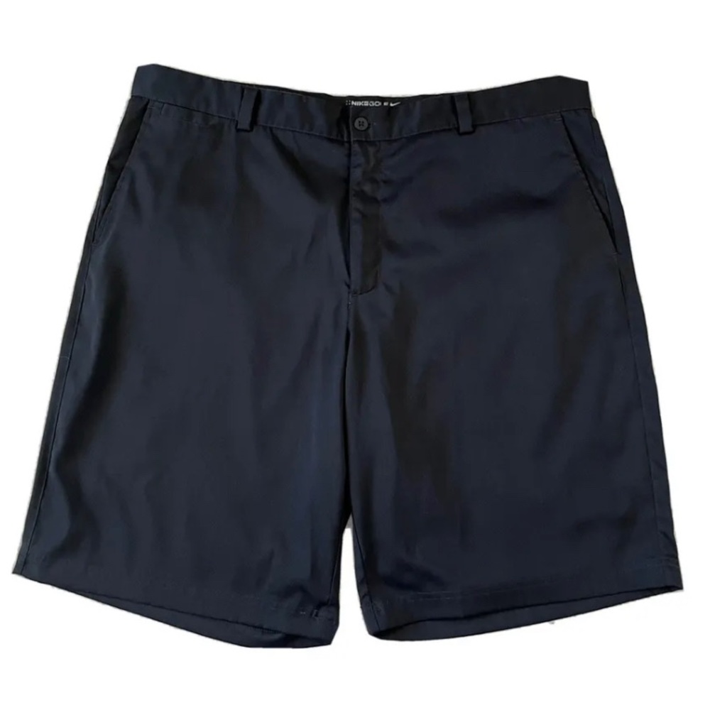 Mens Nike Golf Dri-Fit Black Button Shorts Size 38